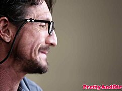 glam bound brunette stepdaughter spoons daddys cock in kinky lingerie taboo