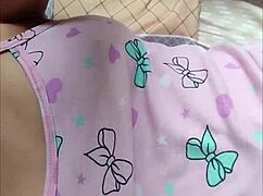 stepdaughter seduces me in pajamas i end up groping her big ass close up