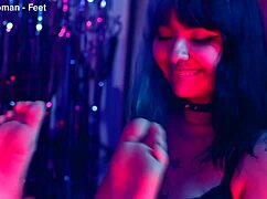 small feet lead to tickling lesbian submission play