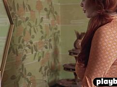 Huge Tits Redhead Milf Minxie Poses Naked After Striptease!