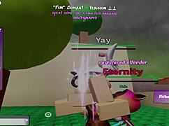 having fun dominating two girls roblox??