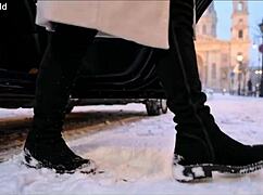 playful christmas party with novella night and vera jarw turns into dp frenzy cumswap