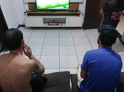 hubby lost bet so i fucked his friend right in front of him