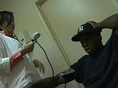 dr ventura checks young black guy's big cock pressure issue