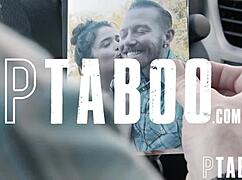 Busty French Stepmom Forces Stepsons Mouth on Her Huge Strapon Cock