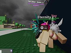 having fun dominating two girls roblox??
