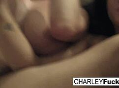 Charley Swallows Cocks And Takes Pussy Pounds In Wild Threesome