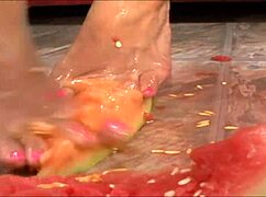 Can pretty foot teen suck and fuck hard cock completely dry?