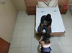 trailer trash wife cristina almeida dominated submissively licks cum while corno hubby waits