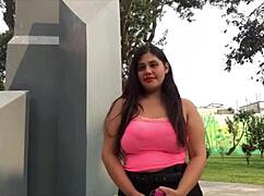 Chubby Peruvian Hooker Cassandra Swallows Cum for Fame
