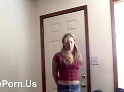 Horny Babe Devours Banana in Steamy Blowjob