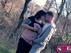 i can't forget busty sandra's amazing tits outdoors