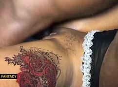 He discovers his girlfriend's irresistible ebony pussy during sexy friend encounter