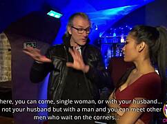 Stunning asian poopea pons big tits double penetrated at swingers club!