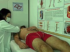 nurse gets turned on by patient's massive erection in hospital