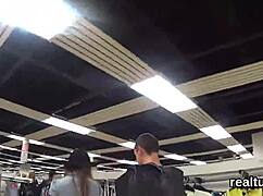 Charming czech cutie tempted stripped and screwed pov in shop