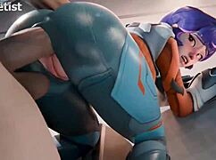 My big tits bounce as huge cock slams my thick ass nonstop