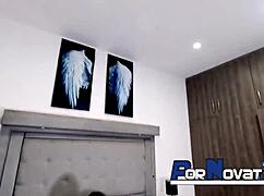 young mexican yamilet gets fucked hard by huge cocks in hotel room group style