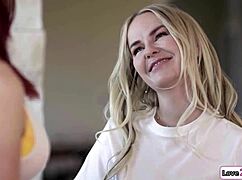 boss watch your busty maids 69 lick shaved pussies on your bed? 