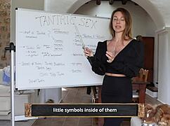 What if tantric sex lesson milf teacher instructs jerk off?