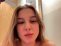 wanna watch this young bbw finger her fat pussy close up masturbating outdoors first time?