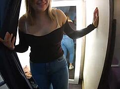 Hey girls in the fitting room let's pick out these sexy panties for your photoshoot