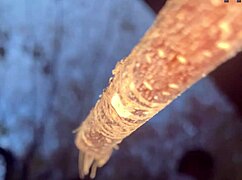 A couple encounters a witch deep in the forest for an intimate outdoor connection amid nature.