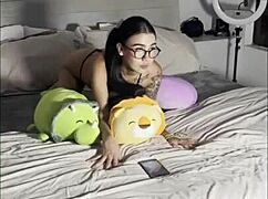 mya the petite 18+ latina teen casting bts: deepthroating big cock and teasing wet pussy 😘