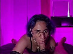 Pov stepmom rides stepsons cock til he cums all over her stockings feet