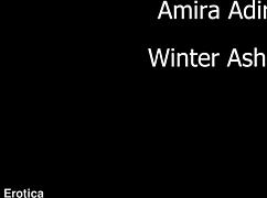 amirah's sensual winter scissoring grinds wet pussies in hot lesbian part two