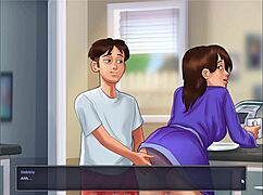 i pumped my load deep inside stepmother's shaved pussy during intense missionary creampie sex