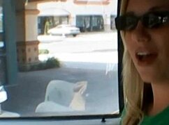 Amateur Blonde Flashes Her Perky Tits Teasing You Up Close And Personal