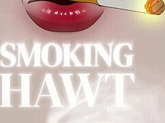 man this horny milf with huge tits is masturbating smoking her cigar then drops for a deep blowjob pov