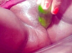 indian village housewife rams huge cucumber deep in pussy part 1