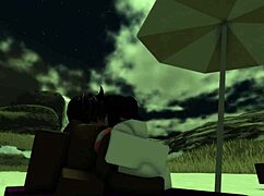 bitch takes big black cock creampie on beach 