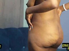 Sexy ebony shay twerks big ass bares shaved pussy 