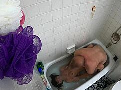 wanna see this skinny asian teen gag on cock by the pool?