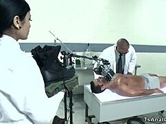 shemale nurse dominates black doctor in hardcore anal pounding