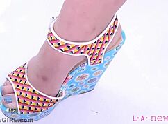 young model sneaks sultry cock tease during steamy photoshoot