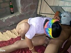 bhabhi sneaks quick fun with devar in secret bathroom spot