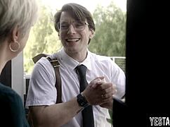 two huge cock teens tag team busty milf preacher threesome 😈🍆💦