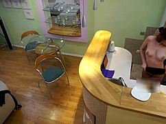 Hey stepdad, this sexy teen wants your cock doggystyle in the kitchen now