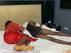 Cheating housewife's pussy squirts wildly for sneaky BBC pounding in sneakers