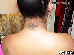 Brunette amateurs double vag with richard mann big cock rough anal creampie threesome bed