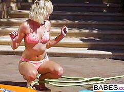 eliza jane and tara ashley slip into hardcore milf teen lick fest on hidden cam voyeur style