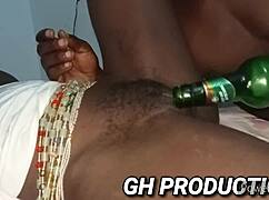 club slut gets bottle shoved deep in pussy n ass