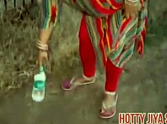 Desi beauty teases outdoor thrill with boyfriend's hard thrusts