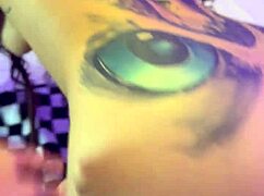 rough dude dominates bunny girl and sniffs his dirty cock 😈💦