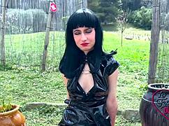 lucifera belle gets filled by two huge cocks mmmf slut fest