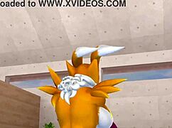 i do renamon workout stretchin to music feelin furry hot